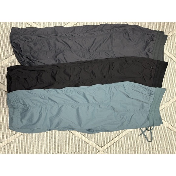 The North Face Pants - The North Face, Women's Aphrodite Cropped Pants Bundle, Size XL, Gray/Black/Blue